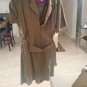 Nine West Moss Green Short Sleeve Jumper